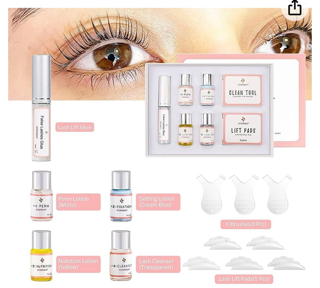 Hybrid lash lifting pads