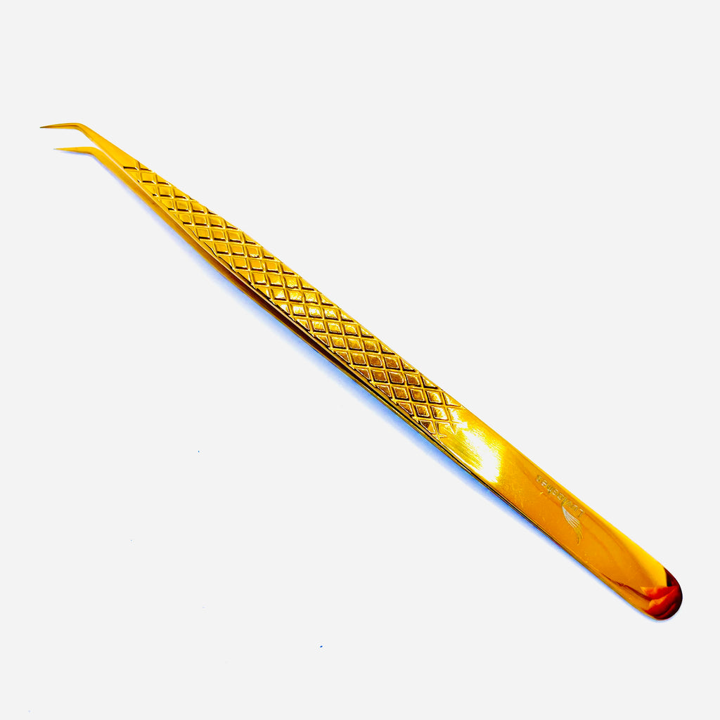 Gold Tweezer - Slight Curved