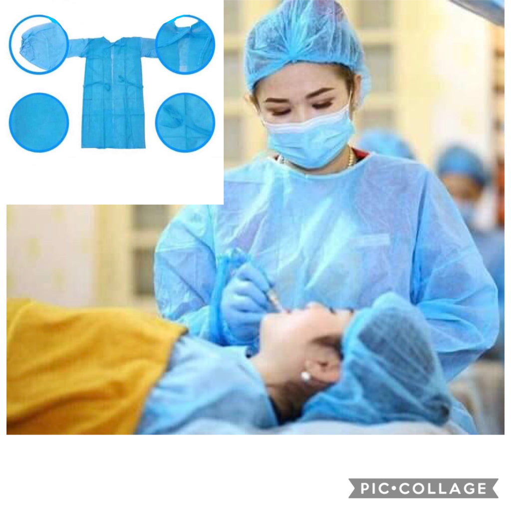 Full Set Isolation Gown Blue